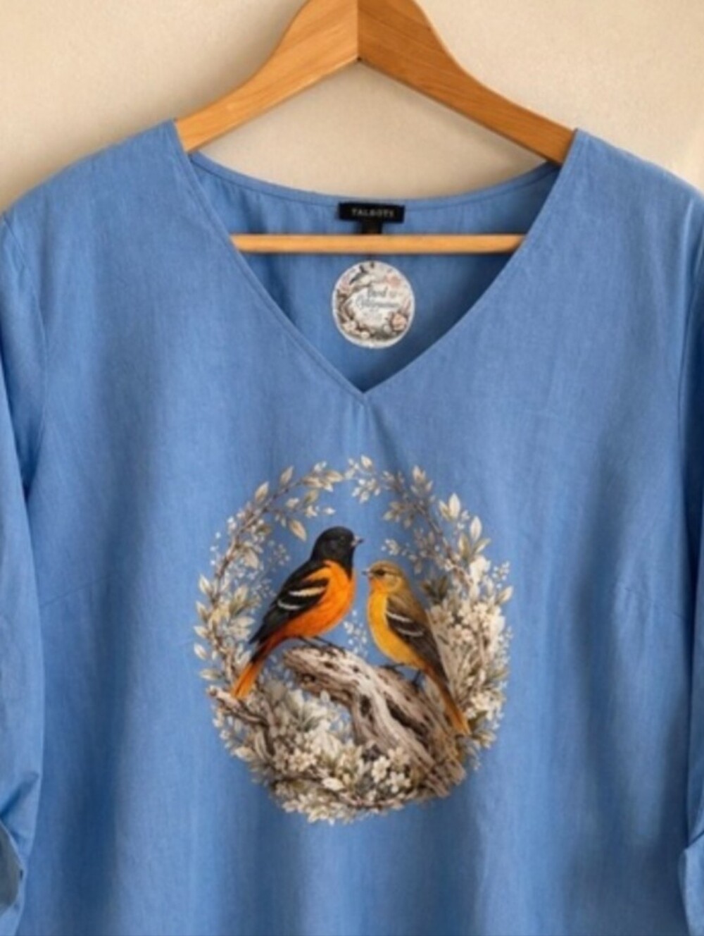 Talbots | XL | Baltimore Oriole | Cotton Blouse